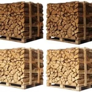 4 Paletten Scheitholz 40 cm – Weißeiche, Buche, Hainbuche