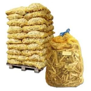 50 Netze Anzündholz 8 cm – Weichholz