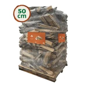 Palette Scheitholz 50 cm, 800 kg – Wooday, 100 % Laubholz