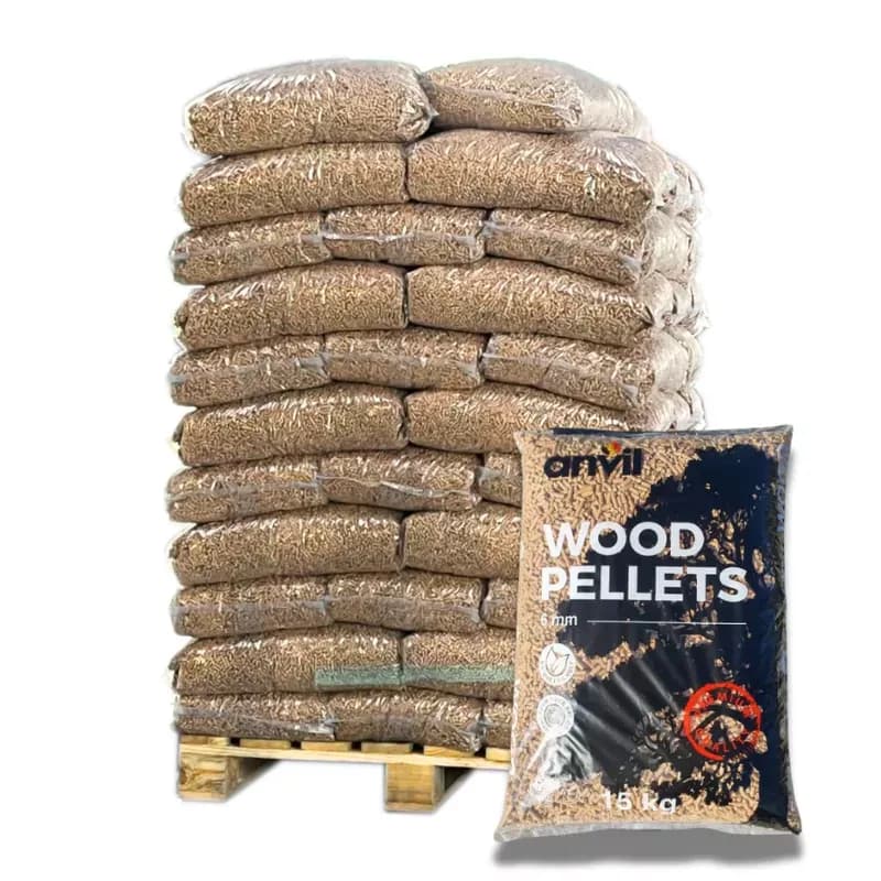 Pellets ANVIL – Palette, 70 Säcke à 15 kg
