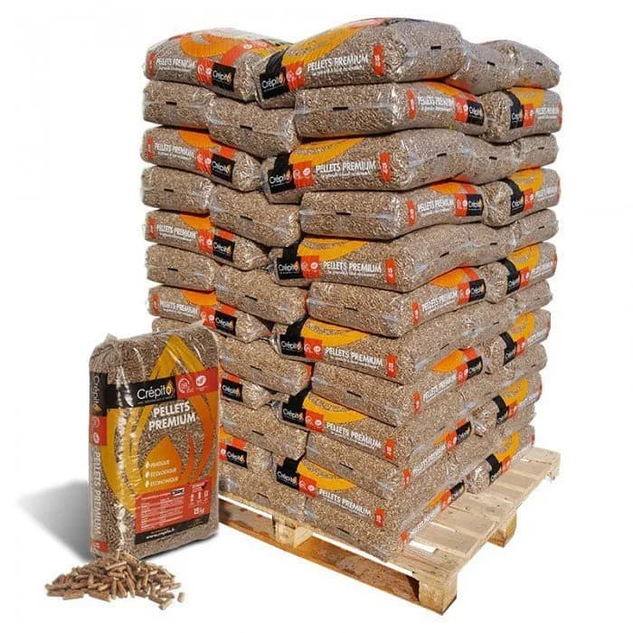 Holzpellets BADGER – halbe Palette, 36 Säcke à 15 kg