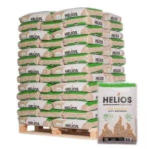 Pellets HELIOS 100 % Nadelholz – Palette, 65 Säcke à 15 kg