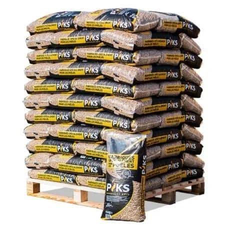 Holzpellets PIKS – Palette, 66 Säcke
