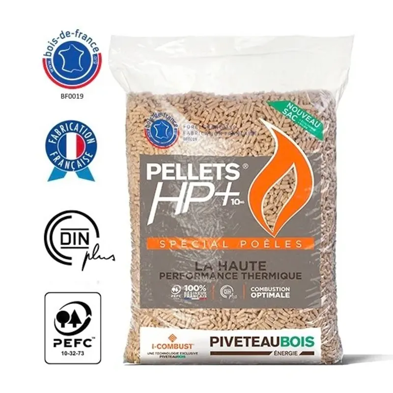 Holzpellets Piveteau HP+ (Hochleistung) – Palette, 72 Säcke à 15 kg