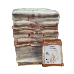 Pellets Rochefort 100 % Nadelholz – Palette, 65 Säcke à 15 kg
