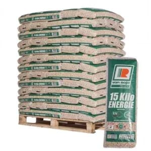 Pellets Van Roje – Palette, 65 Säcke à 15 kg