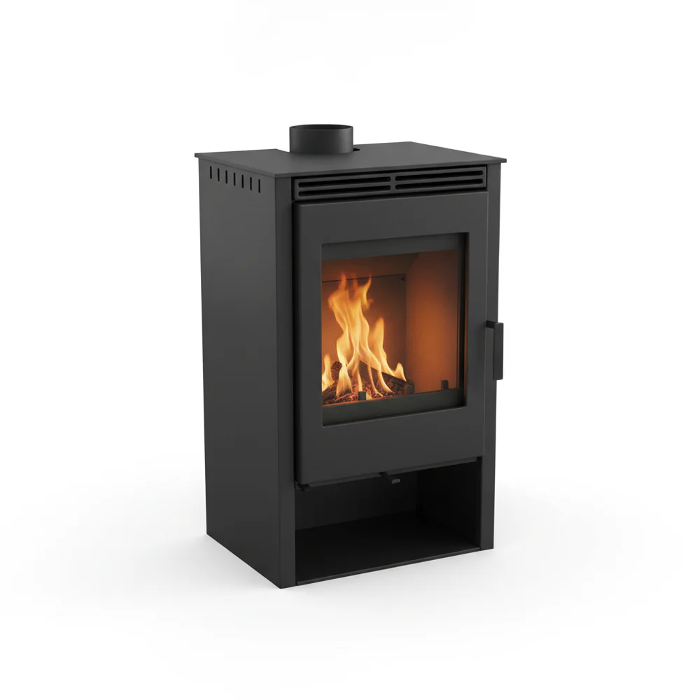 Kamineinsatz Kragstein 12 kW mit großem Feuerraum
